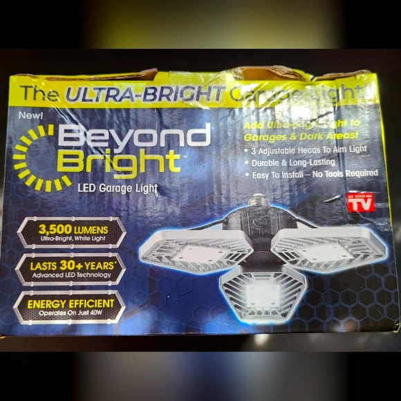 Beyond Bright BEBR-MC 3500 Lumens LED Ultra-Bright Garage Light - White New - Picture 6 of 6